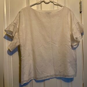 White Short Sleeve Blouse